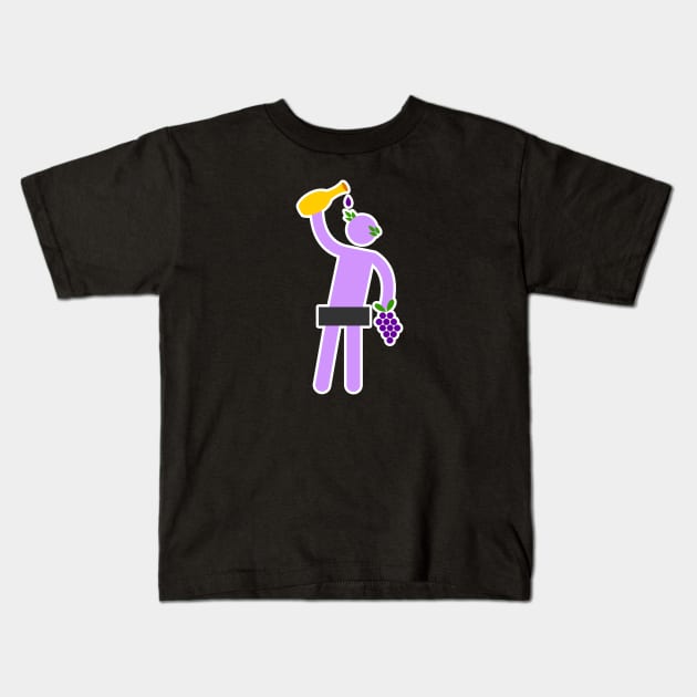 Simple Gods - Dionysus Kids T-Shirt by DoctorDestructoDome